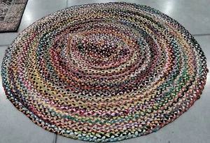 MULTI 5' X 8' Oval Broken Thread Rug, Reduced Price 1172756029 BRD308A-5OV - Picture 1 of 4