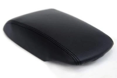 Cubierta de consola central de reposabrazos de cuero sintético negra para Nissan Sentra 13-19 Foto 1 de 2