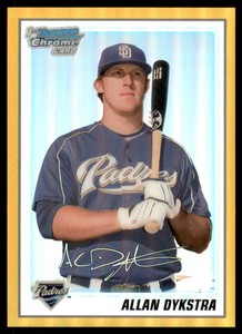 2010 Bowman Chrome Prospects Gold Refractors #BCP44 Allan Dykstra /50 