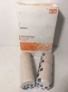 McKesson Elastic Hook & Loop Bandage, 6 in x 5 yd Roll, Non-Sterile - Picture 1 of 6
