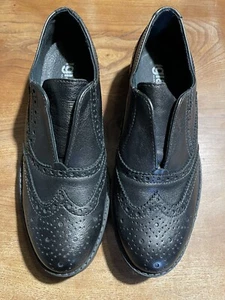 igi & co Made In Italy Size 3 Very Good Quality Black Leather Shoes Brogues NEW - Picture 1 of 5