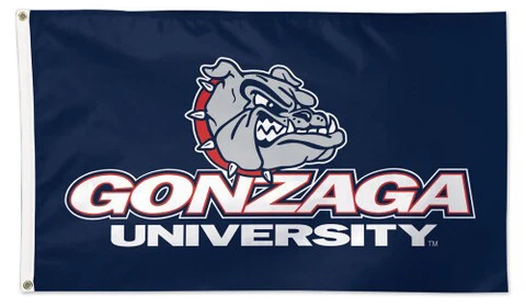 GONZAGA UNIVERSITY BULLDOGS Huge 3x5 Official NCAA Athletics Team Deluxe FLAG Cover