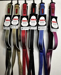 KONG COMFORT & REFLECTIVE PADDED HANDLE HANDS-FREE BUNGEE LEASH-6 COLORS- NEW - Picture 1 of 13