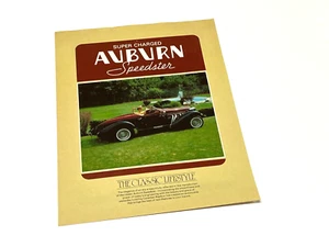 Folleto de hoja informativa Prototype Research 1935 Auburn Speedster - Imagen 1 de 2