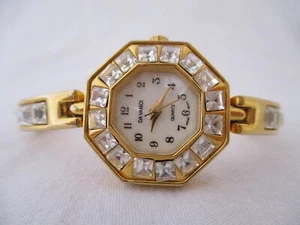 Da Vanci Women's Gold Toned Bracelet Band Analog Watch *Working* - Picture 1 of 12