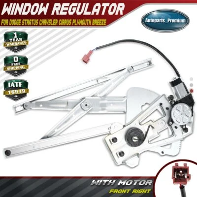 Regulador de ventana con motor para Chrysler Cirrus Dodge Stratus Breeze delantero derecho Foto 1 de 4