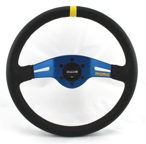 Momo Wildleder Sportlenkrad Modell mod. 03 350mm schwarz black steering wheel vo - Bild 1 von 1