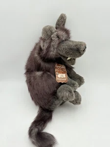 Folkmanis Wolf Puppet Plush Large Big Bad Wolf Gray Folktails Tags 21” - Picture 1 of 11