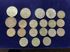 Schweiz Münzen Lot Silber