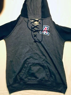 Original Retro Brand Women's Arizona Wildcats Two-Toned Raglan Hoodie Medium - Image 1 of 4