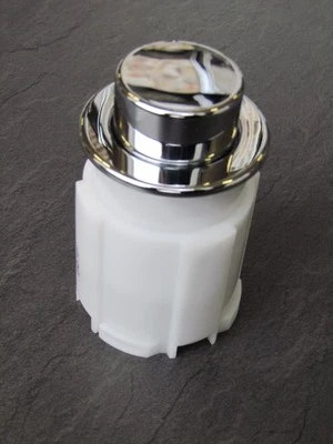 FLUSH BUTTON GEBERIT CHROME PLATED PNEUMATIC SINGLE FLUSH RAISED PALM PUSH  - Image 1 of 4