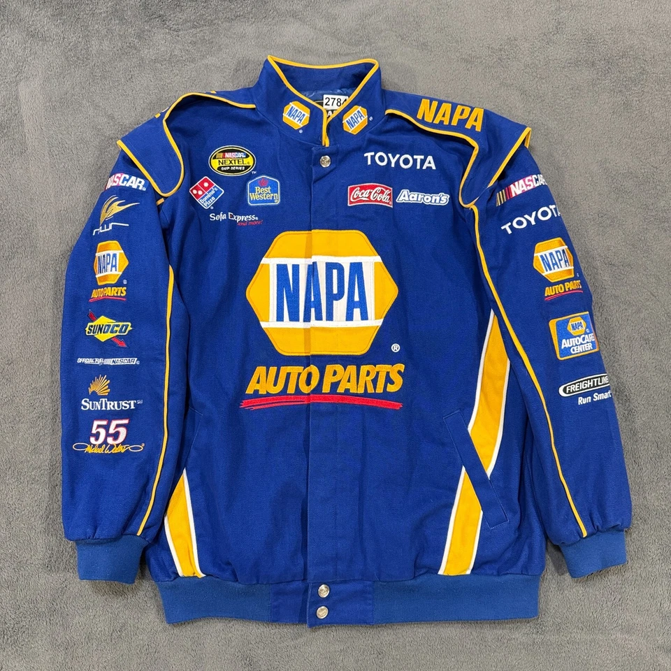 Chaqueta de Carreras Vintage Años 90 Chase Michael Waltrip Nascar Azul Napa Para Hombre Talla XL Foto 1 de 4