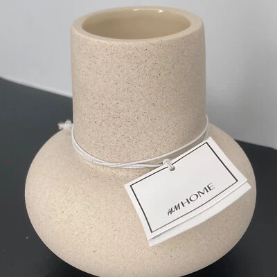 Jarrón de cerámica interior brillante exterior mate de gres para el hogar H&M - Nuevo con etiquetas Foto 1 de 4