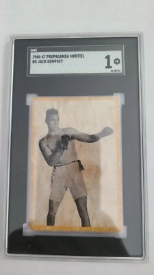 1946-47 Propaganda Montiel #8 Jack Dempsey SGC 1 Los Reyes Deporte Rare HOF... - Image 1 of 2