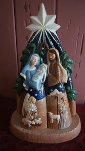 ALTI SPLENDIDAMENTE FATTI A MANO 4 PZ. SET PRESEPE - Foto 1 di 7
