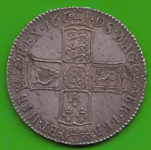 Großbritannien Halfcrown 1698 sehr hübsch nswleipzig - Picture 1 of 2