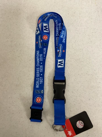 Chicago Cubs Lanyard Team 3 Time World Series Champion ,Badge Holder, Key Chain Cover