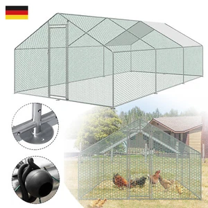 Hühnerstall Hühnerhaus Hühnerkäfig Legenest Vogelkäfig Hühnervoliere Huhn 3x6x2m - Bild 1 von 12