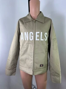 DICKIES khaki gefütterte Jacke mit Print "ANGELS" Gr. M - Bild 1 von 10