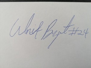 2002 Batavia Phillies: Whit Bryant, SIGNED 3x5 Card
