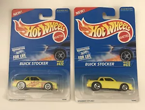 Hot Wheels Yellow Buick Stocker Tampo Lace Wheels No Tampo 5Sp Wheels 472 - Picture 1 of 5