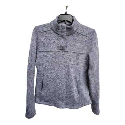 Suéter Pullover Kyodan Exterior Tejido Polar Cuello Simulado Bolsillo a Presión Para Mujer Mediano Foto 1 de 4
