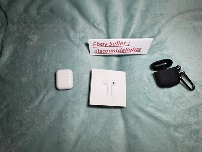 Apple AirPods (2nd Gen)  w. Wireless Charging Case - White Free Shipping - Image 1 of 4