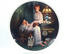Knowles Norman Rockwell Decorative Collector Plate "Evening Prayers" - Picture 1 of 3