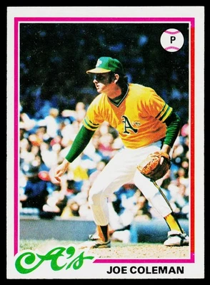 1978 Topps #554 Joe Coleman - VG - Image 1 of 2
