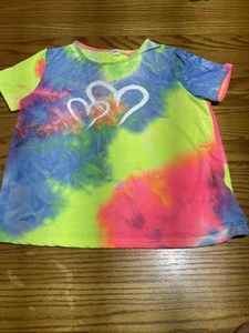 Neon Ty Dye Heart Shirt - Picture 1 of 3