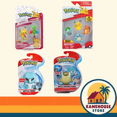 figuras batalla pokemon blastoise-metang-pikachu y roselia- multi-pack Foto 1 de 4