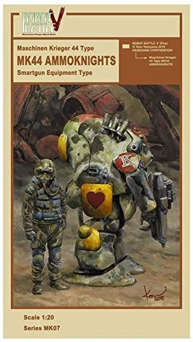 Hasegawa Ma. K. Maschinen Krieger MK44 AMMOKNIGHTS W/Smartgun 1/20 Model Kit - Immagine 1 di 4