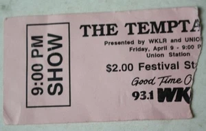 The Temptations Concert Ticket Stub Union Station Food Court Indiana April 9th - - Picture 1 of 1