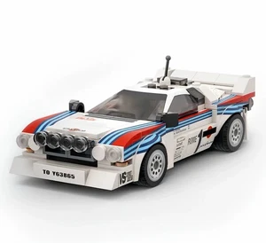 244pz Blocchi Costruzioni MOC Lancia Rally 037 - Winner Rally Montecarlo 1983 - Foto 1 di 3