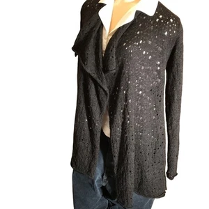 Maglione Eileen Fisher in maglia di lana grigio antracite.  (S) PP - Foto 1 di 10