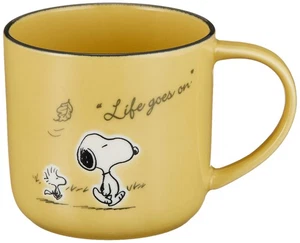 Yamakasyoten "PEANUTS" Snoopy Mug Large 350ml Season Pattern Snoopy Cup Yellow T - Picture 1 of 2