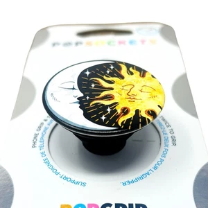 PopSockets PopGrip Premium Phone Grip & Stand - Sun And Moon - Picture 1 of 3