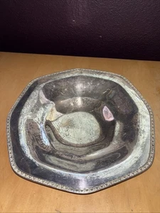 antique silver platter Signature R - Picture 1 of 8
