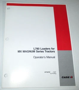 Case IH L780 Loader (fits MX MAGNUM Series Tractors) Operators Manual 12-07 OEM! - Picture 1 of 3