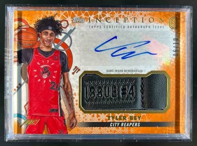2022-23 Topps Inception Overtime Tyler Bey Orange GU Patch Auto Autograph #6/10 - Image 1 of 2