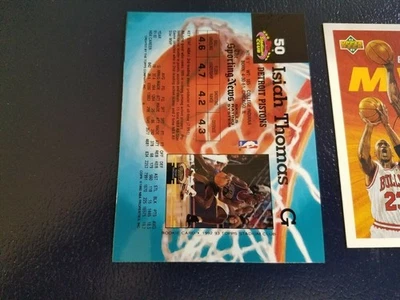 Isiah Thomas Detroit Pistons 1992-1993 Stadium Club NBA PREIMPRESIÓN RARO WOW Foto 1 de 2