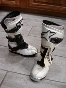 NUEVAS Botas de Montar Unisex Niños Alpinestars Tech 6S Blancas Talla Us 10- Tech 6 S - Imagen 1 de 9