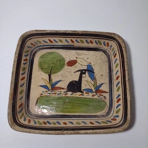 Vintage Tlaquepaque mexikanische Volkskunst Keramik, Schale oder Tablett - Bild 1 von 15