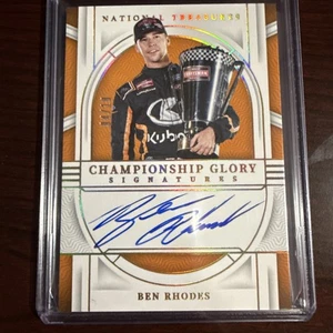 Ben Rhodes Holo Gold /10 Championship Glory Auto 2024 National Treasures NASCAR - Picture 1 of 7