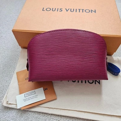 Bolsa cosmética Louis Vuitton Pochette Epi Fúcsia M40641 - Imagem 1 de 4