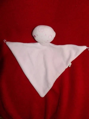Doudou Plat Triangle  AUCHAN  Garçon Rose - Photo 1/2