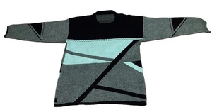 Damenpullover mit abstraktem Muster, Größe S/M, schwerer Pullover - Bild 1 von 7