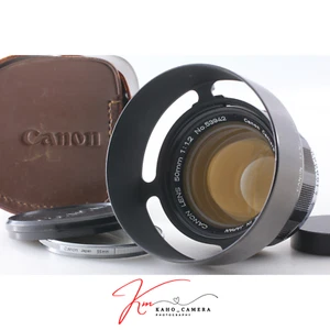 [Top MINT w/ Hood Case] Canon 50mm f1.2 MF Lens LTM L39 Leica Screw Mount Japan - Picture 1 of 11