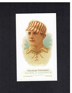 CHARLES COMISKEY, St.L Browns/Cardinals | 1888 Allen & Ginter N28 CCC REPRINT