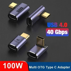 PD 100W 5A USB C Type C USB4.0 Fast Charging Transfer data OTG Converter Adapter - Picture 1 of 13